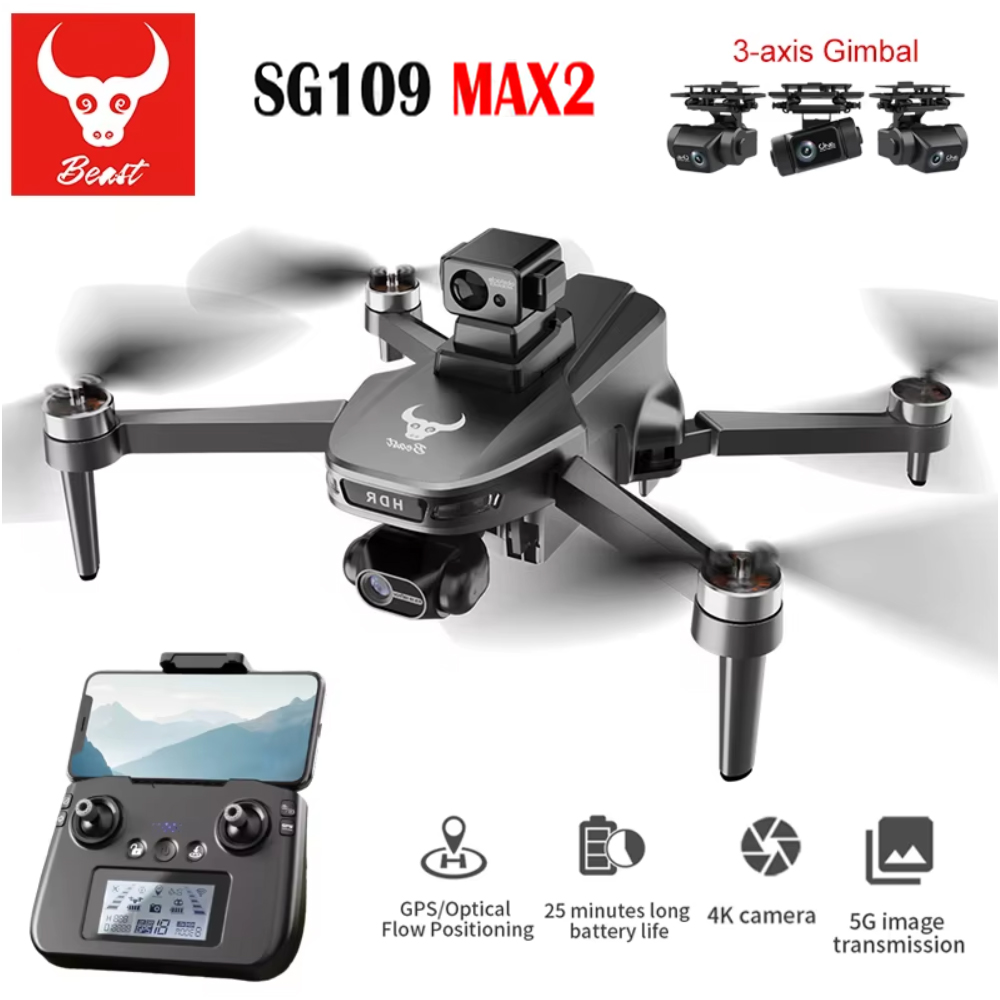 Drone Gimbal - SG109 MAX2 Profesyonel FPV 8K Kamera
